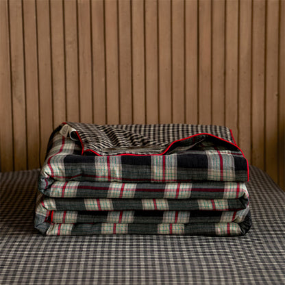 Ownkoti Simple Plaid Pure Cotton Quilt Set - image 1