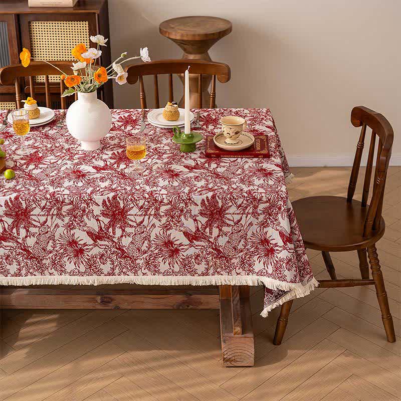 Ownkoti Jungle & Leopard Rectangular Table Cover - image 1