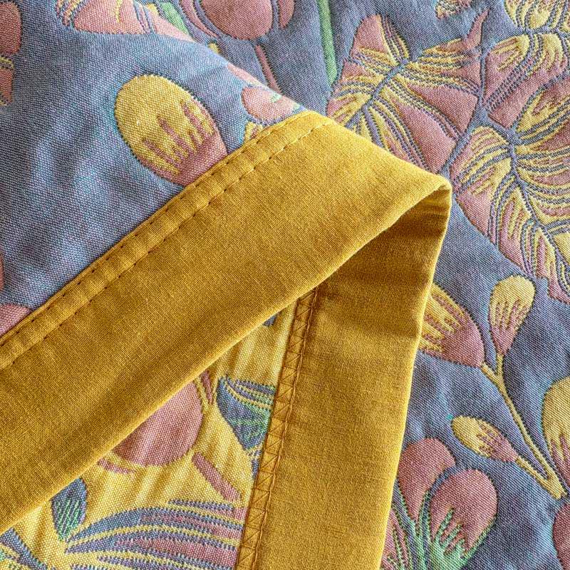 Ownkoti Tropical Floral & Leaf Cotton Gauze Quilt Blanket - image 14