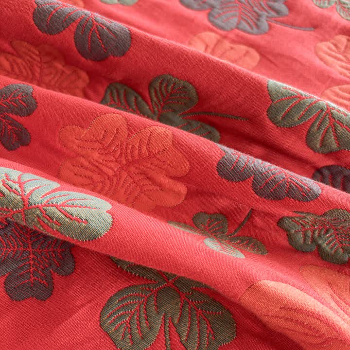 Ownkoti Four-leaf Clover Cotton Gauze Quilt Blanket - image 13