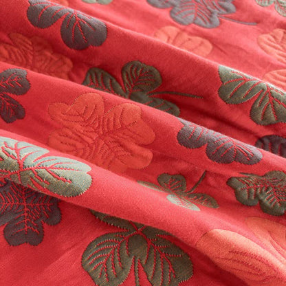 Ownkoti Four-leaf Clover Cotton Gauze Quilt Blanket - image 13