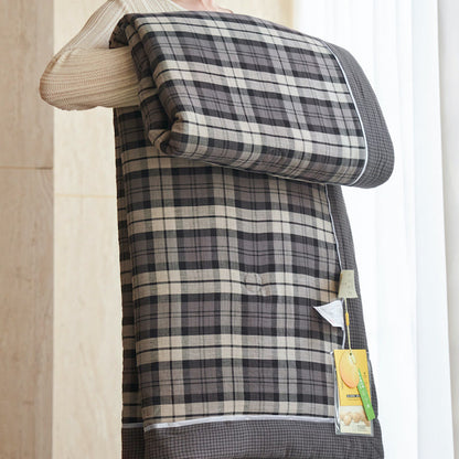 Ownkoti Gingham Pure Cotton Quilt Set - Dark Grey - Quilts - King - image 7