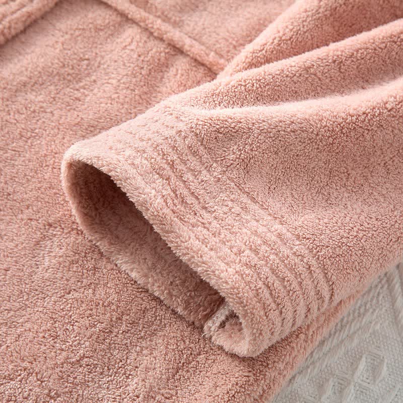 Ownkoti His & Hers Solid Color Absorbent Bath Robe - image 11