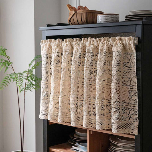 Ownkoti Bohemian Windmill  Pattern Crochet Tier Curtain - image 0