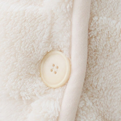 Ownkoti Solid Plush Checkered Texture Hooded Robe - image 7