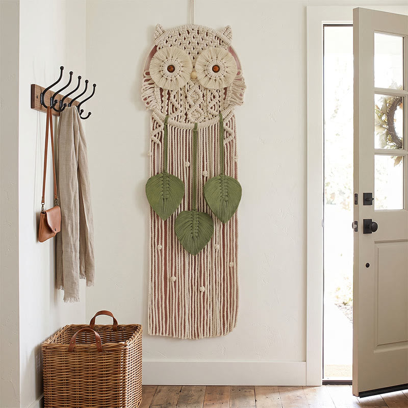 Ownkoti Handmade Macrame Owl Wall Hanging - image 1