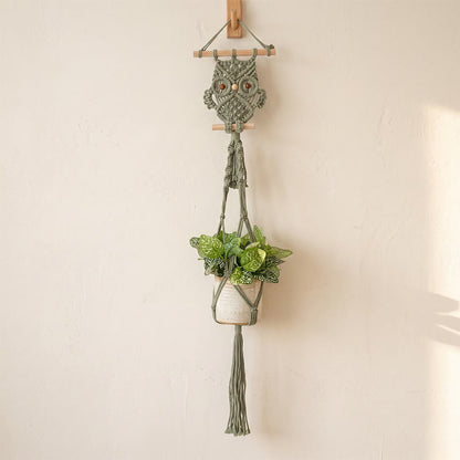 Ownkoti Bohemian Owl Patten Wall Hanging - Green - 90cm x 20cm - image 2