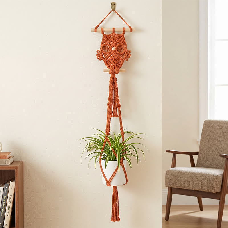 Ownkoti Bohemian Owl Patten Wall Hanging - Red - 90cm x 20cm - image 4