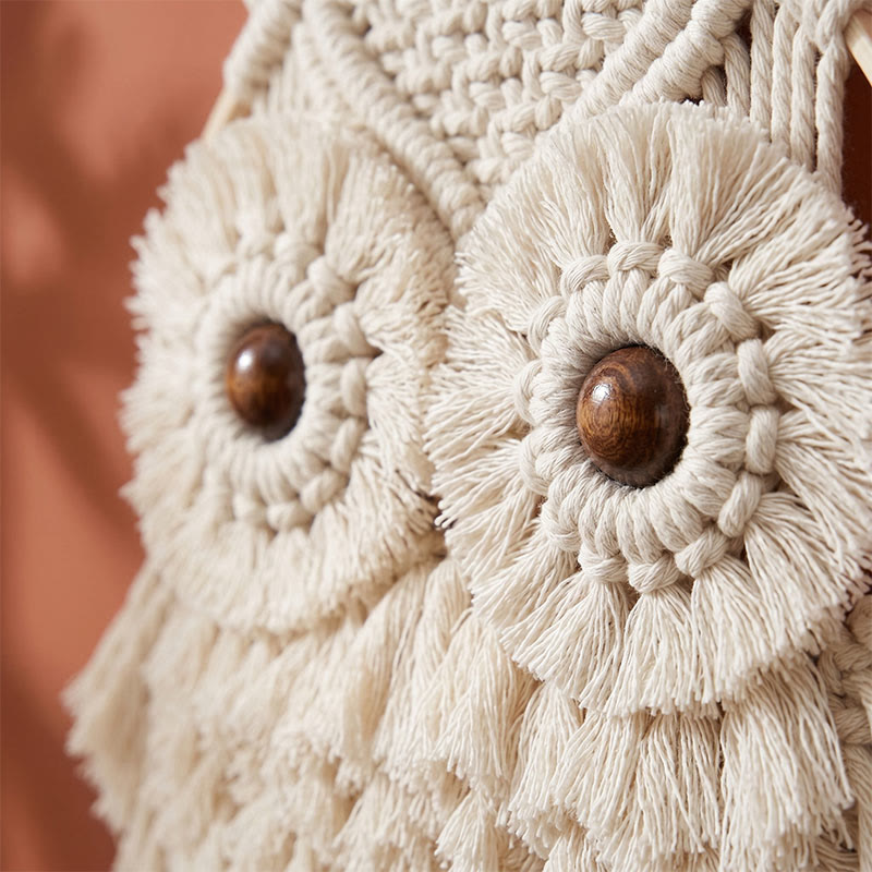Ownkoti Nordic Warmth Macrame Owl Wall Hanging - image 1