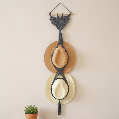 Ownkoti Gothic Boho Bat Wall Hanging - Black - 30cm x 105cm - image 3