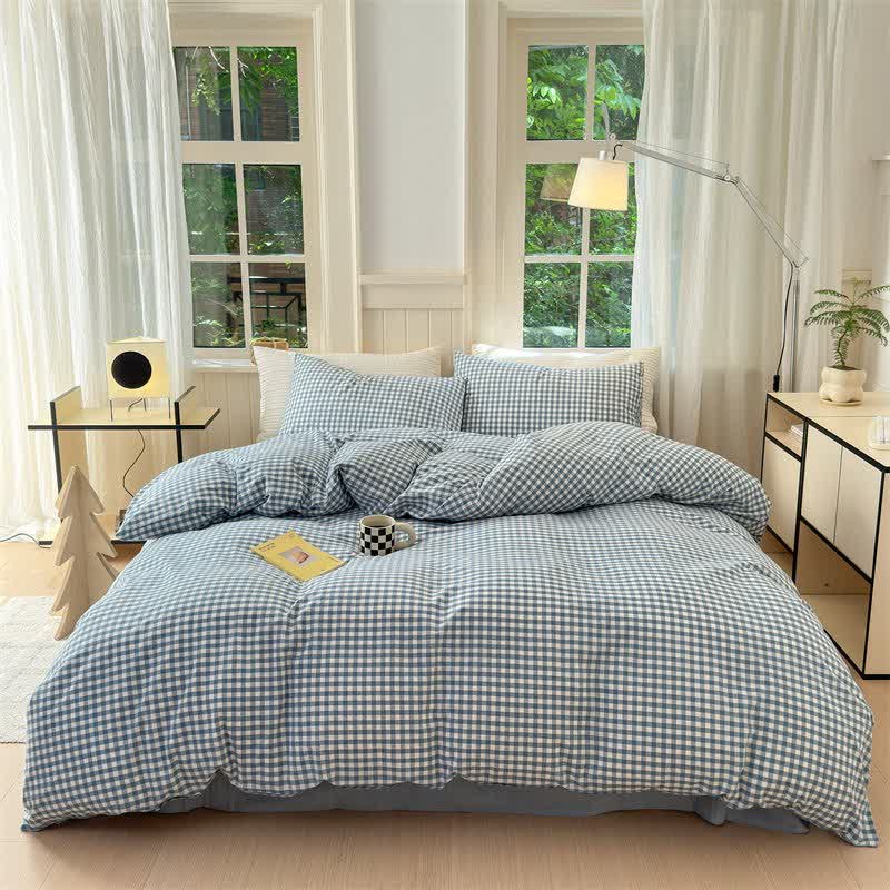 Ownkoti Small Check Gingham Pure Cotton Bedding Set - image 15