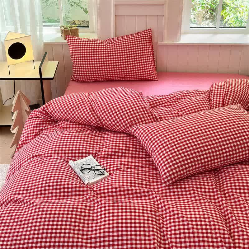 Ownkoti Small Check Gingham Pure Cotton Bedding Set - image 23