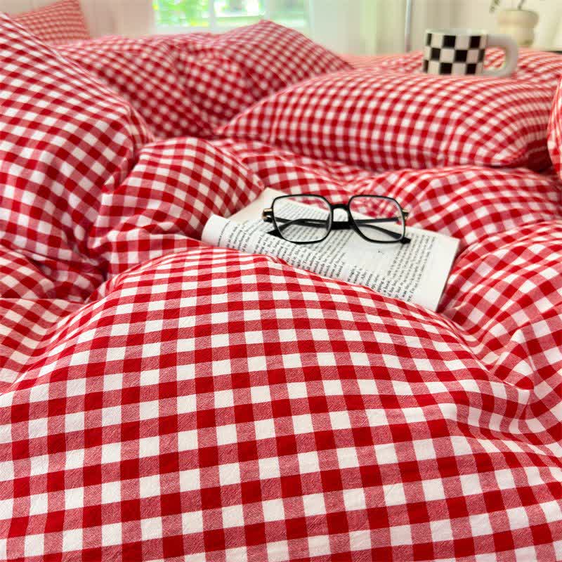 Ownkoti Small Check Gingham Pure Cotton Bedding Set - image 25