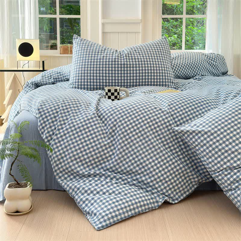 Ownkoti Small Check Gingham Pure Cotton Bedding Set - image 16