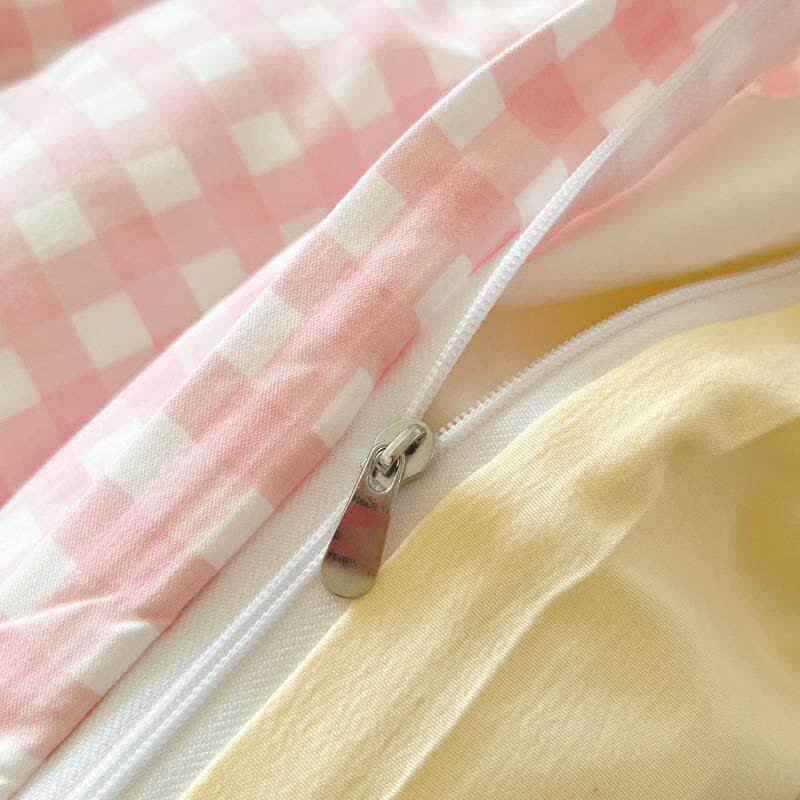 Ownkoti Pastel Gingham Pure Cotton Bedding Set - image 5