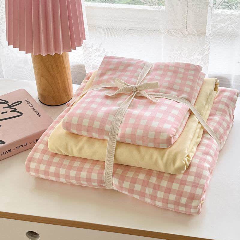 Ownkoti Pastel Gingham Pure Cotton Bedding Set - image 4