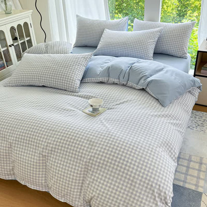 Ownkoti Pastel Gingham Pure Cotton Bedding Set - image 8