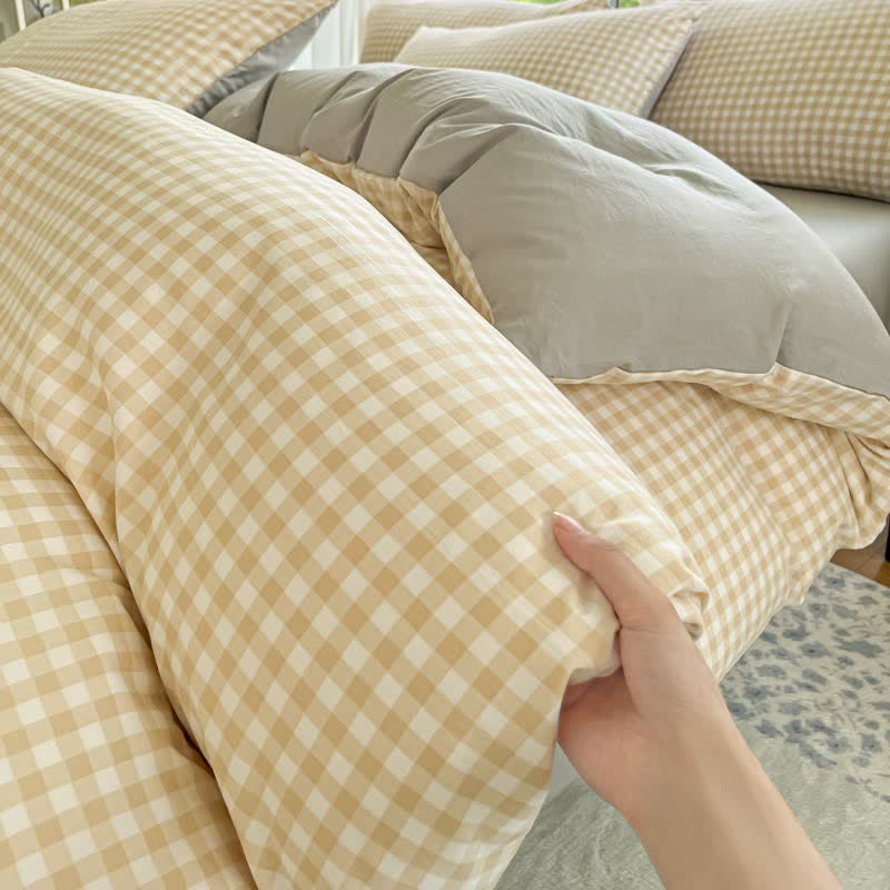 Ownkoti Pastel Gingham Pure Cotton Bedding Set - image 13