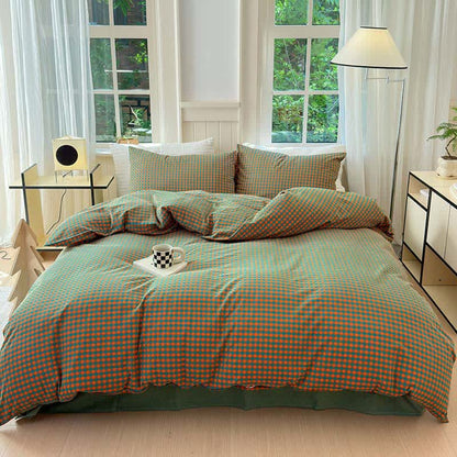 Ownkoti Small Check Gingham Cotton Bedding Set - image 11