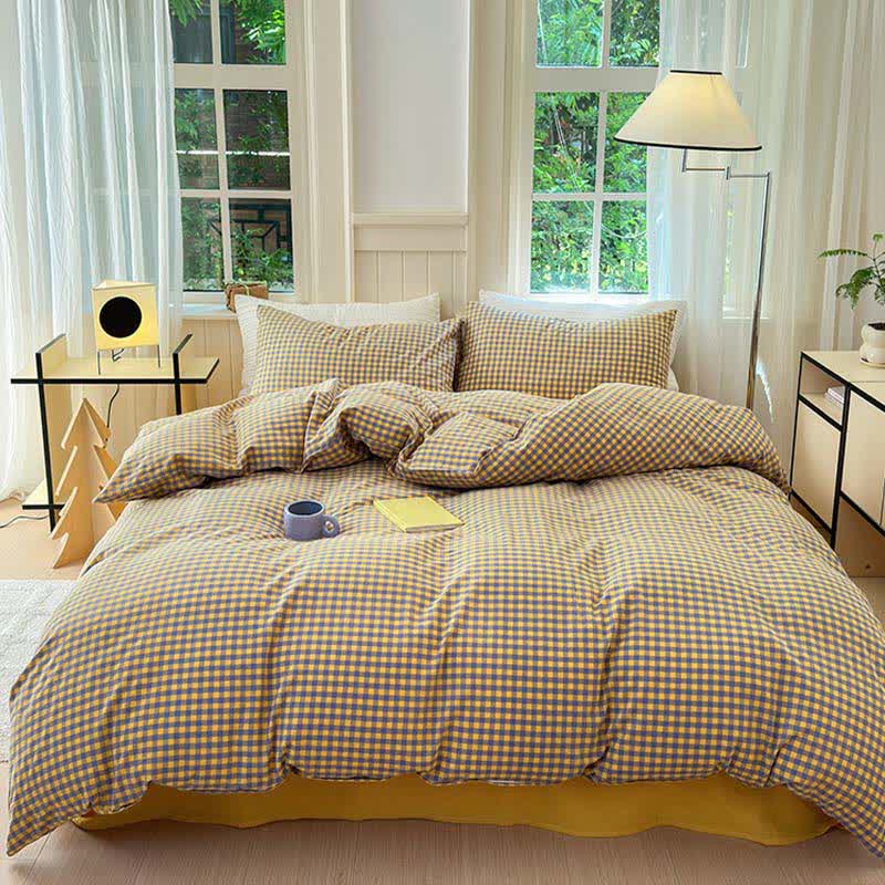 Ownkoti Small Check Gingham Cotton Bedding Set - image 16