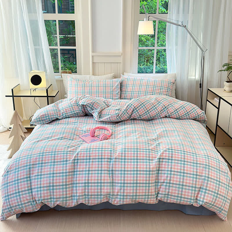 Ownkoti Small Check Gingham Cotton Bedding Set - image 9