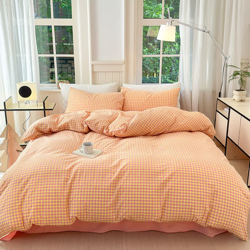 Ownkoti Small Check Gingham Cotton Bedding Set - image 7