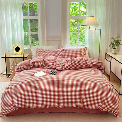 Ownkoti Small Check Gingham Pure Cotton Bedding Set - image 1