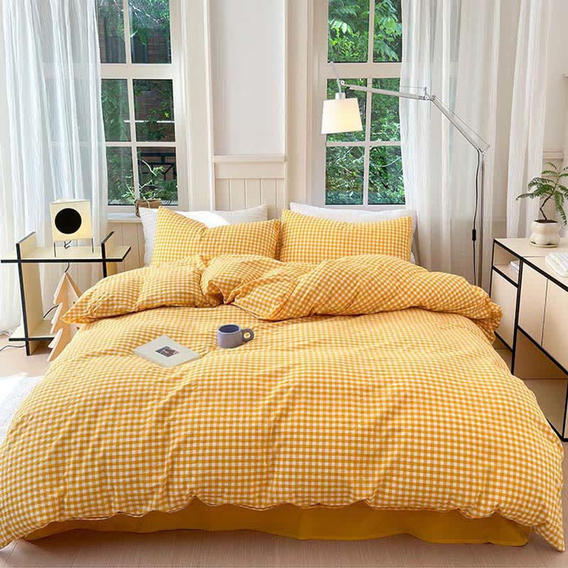 Ownkoti Small Check Gingham Pure Cotton Bedding Set - image 5