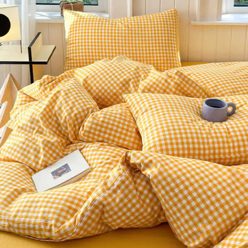 Ownkoti Small Check Gingham Pure Cotton Bedding Set - image 7
