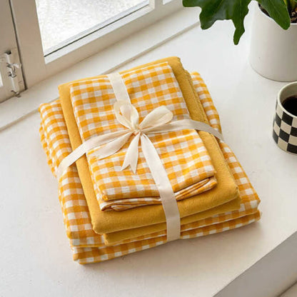 Ownkoti Small Check Gingham Pure Cotton Bedding Set - image 8