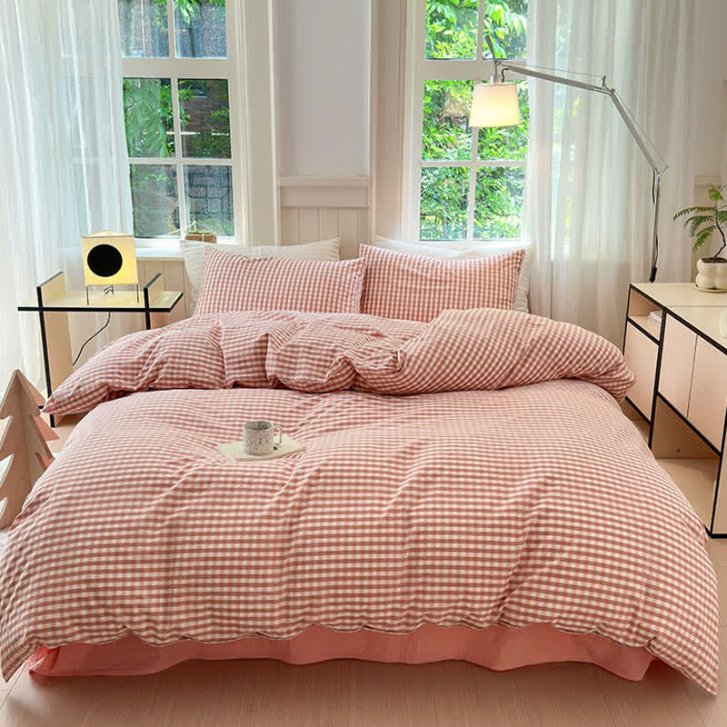 Ownkoti Small Check Gingham Pure Cotton Bedding Set - image 10