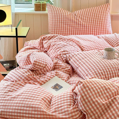 Ownkoti Small Check Gingham Pure Cotton Bedding Set - image 11