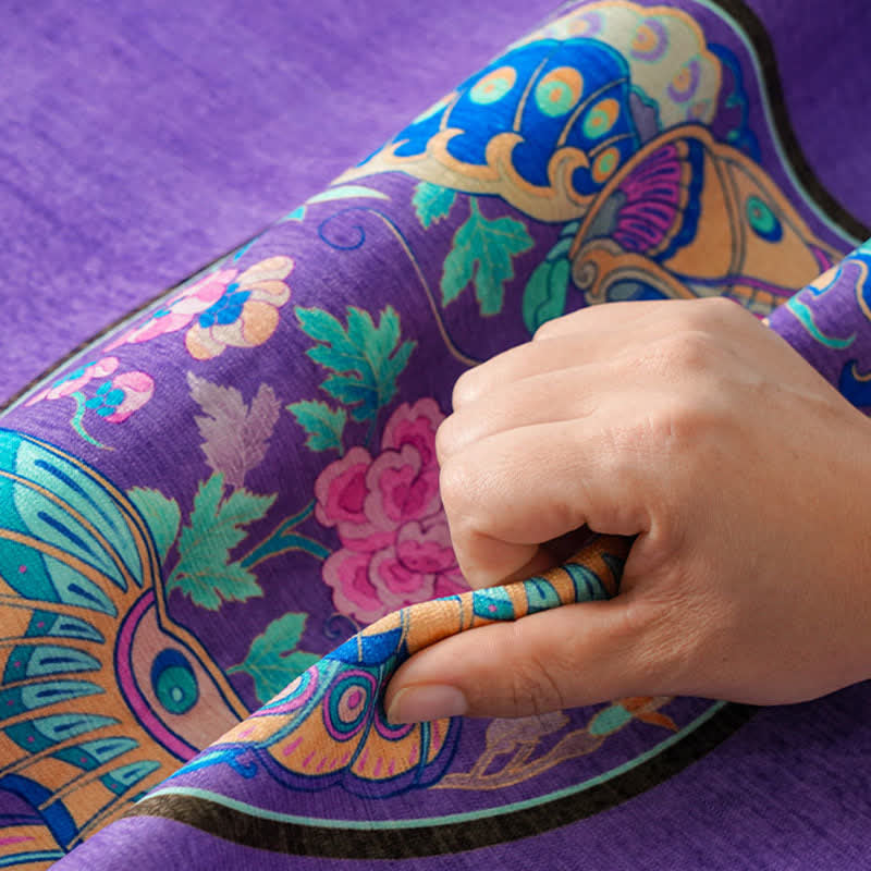 Ownkoti Oriental Style Floral & Butterfly Sofa Protector - image 4