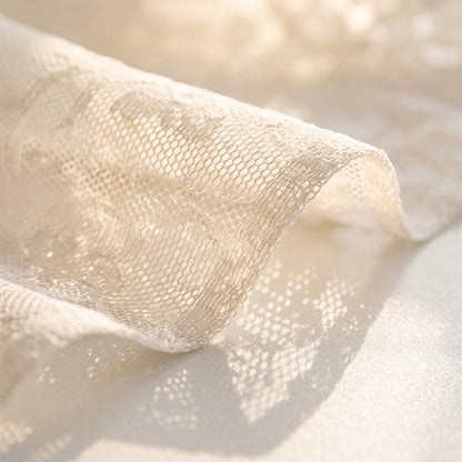 Ownkoti Romantic Floral Lace Ruffled Edge Tablecloth - image 2