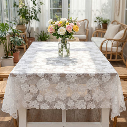 Ownkoti Camellia Lace Jacquard Tablecloth - image 1