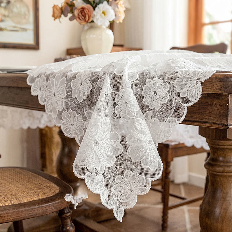 Ownkoti Camellia Lace Jacquard Tablecloth - image 2