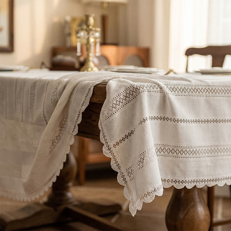 Ownkoti Rustic Lace Thousand Wheat Tablecloth - image 1
