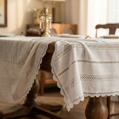 Ownkoti Rustic Lace Thousand Wheat Tablecloth - image 1