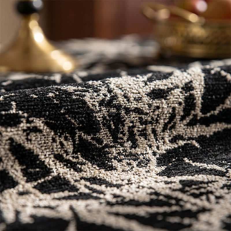 Ownkoti Vintage Bamboo Jacquard Tassel Tablecloth - image 5