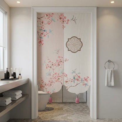 Ownkoti Cherry Blossom Waterproof Doorway Curtain - image 2
