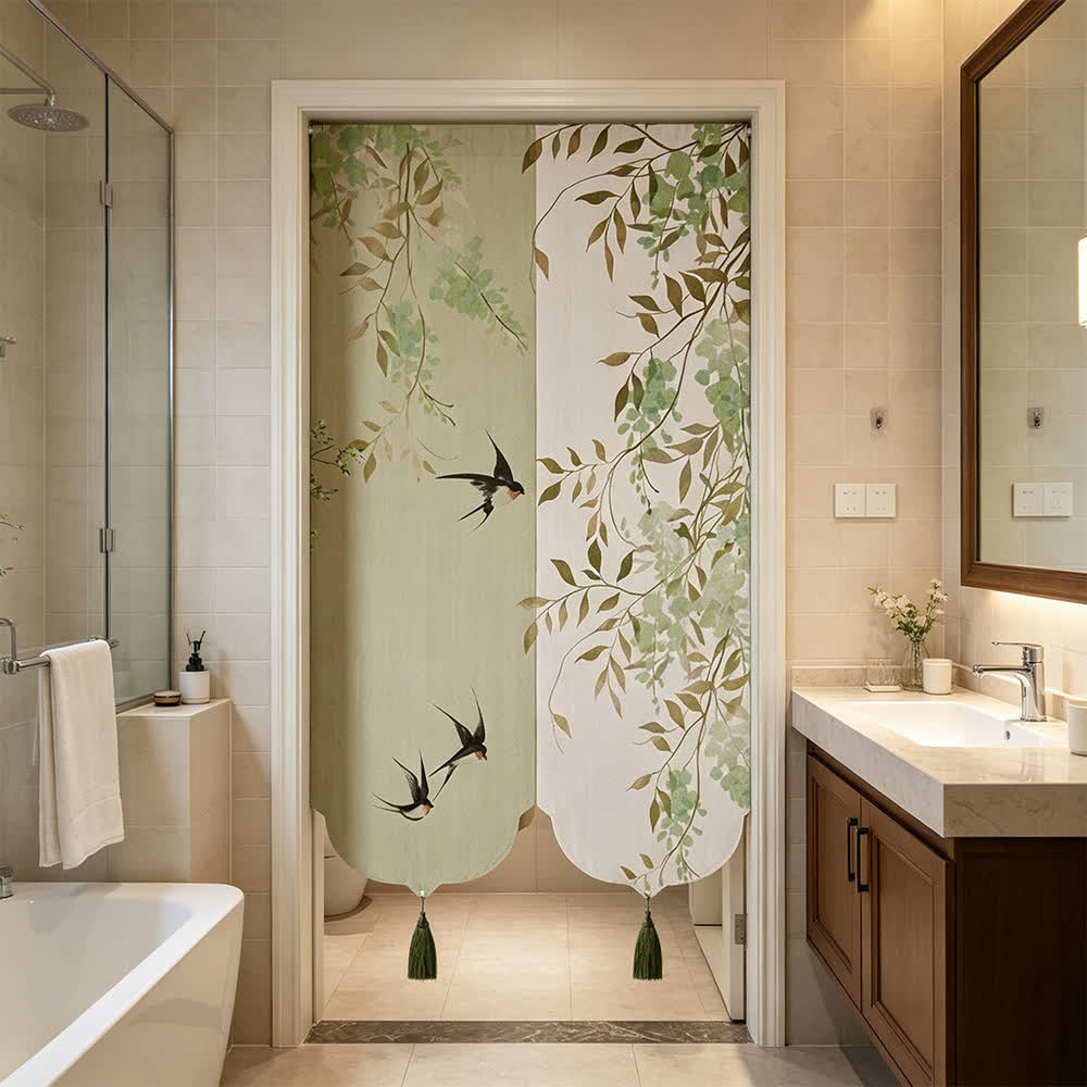 Ownkoti Floral Bird  Waterproof Doorway Hanging - image 2