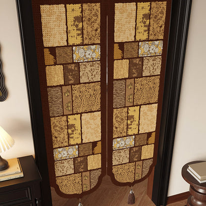 Ownkoti Vintage Wood-Tone Room Divider Door Curtain - image 4