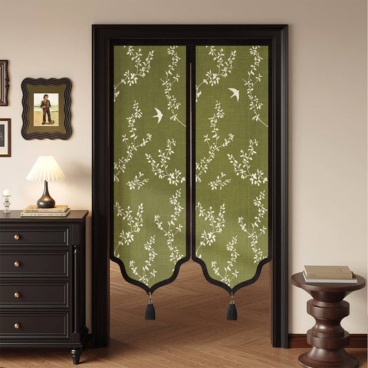 Ownkoti Vintage Botanical Room Divider Door Curtain - 39"W x 55"L - image 0