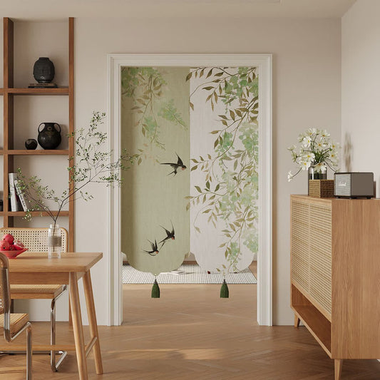 Ownkoti Floral Bird  Waterproof Doorway Hanging - 39"W x 55"L - image 0