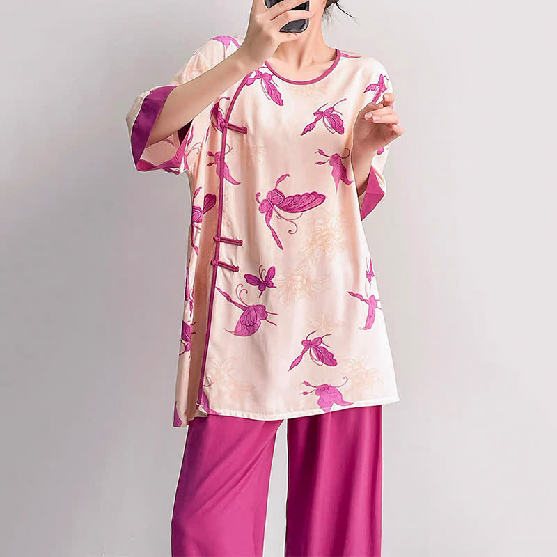 Ownkoti Artsitic Butterfly Eastern-Inspired Loungewear Set - image 6