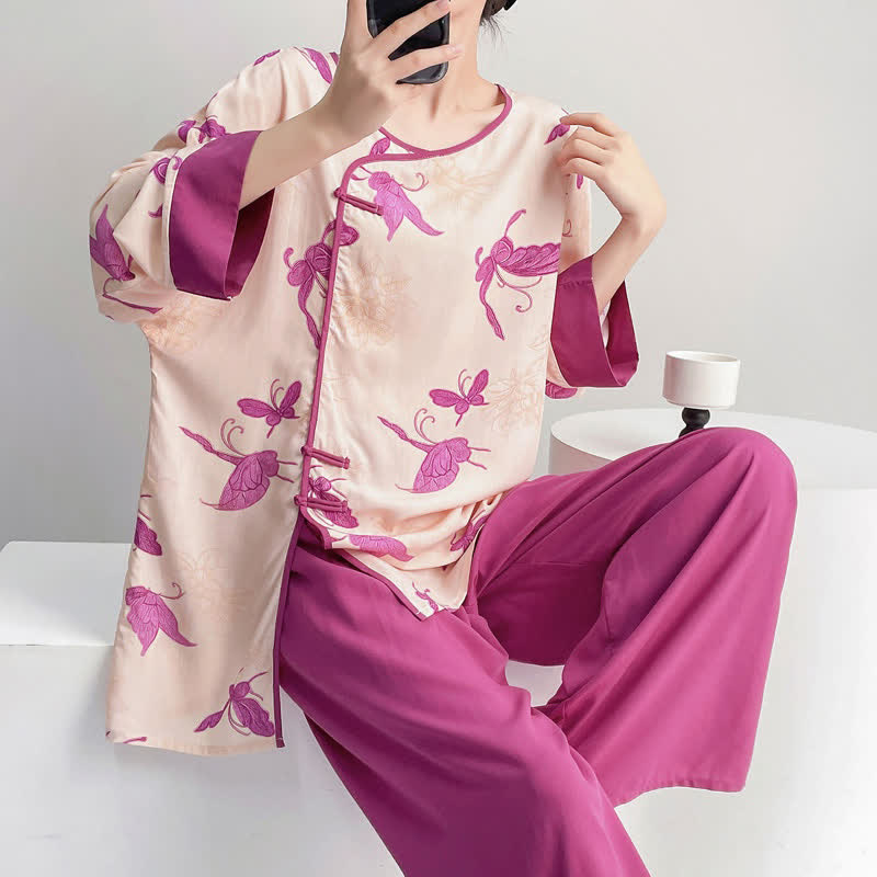 Ownkoti Artsitic Butterfly Eastern-Inspired Loungewear Set - image 1