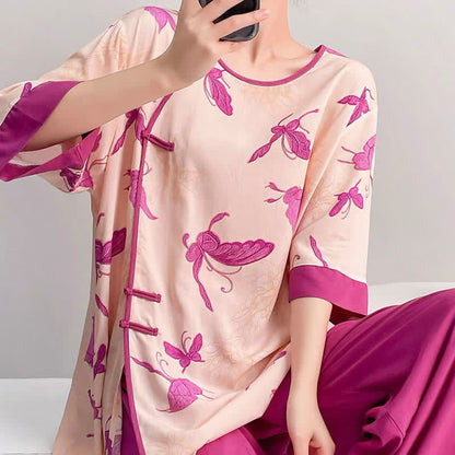 Ownkoti Artsitic Butterfly Eastern-Inspired Loungewear Set - image 3