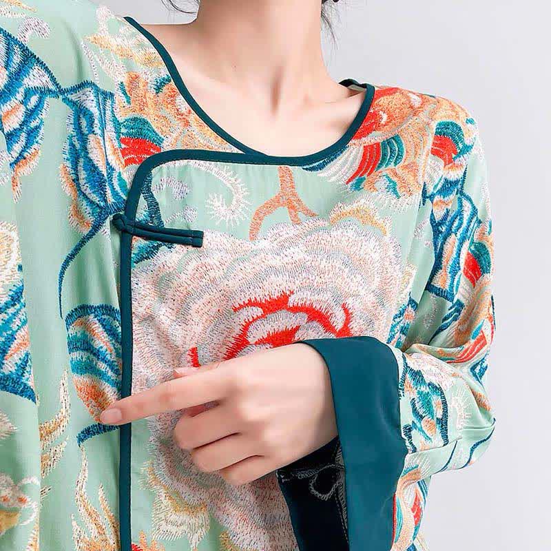 Ownkoti Retro Floral Eastern-Inspired Loungewear Set - image 8