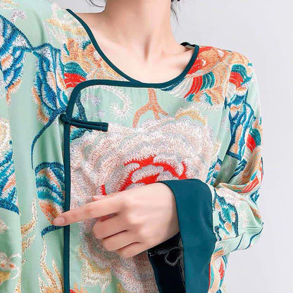 Ownkoti Retro Floral Eastern-Inspired Loungewear Set - image 8
