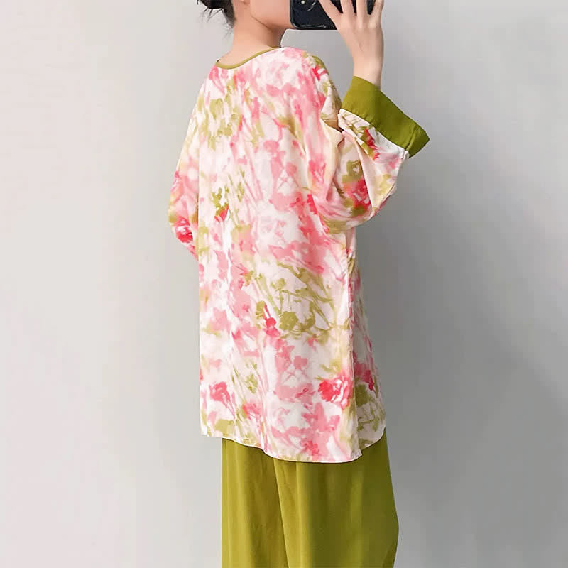 Ownkoti Oriental Cherry Blossom-Inspired Pajama Set - image 4